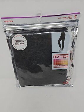 Mint Sealed New Uniqlo Heattech Extra Warm Leggings Dark Grey Women's Small